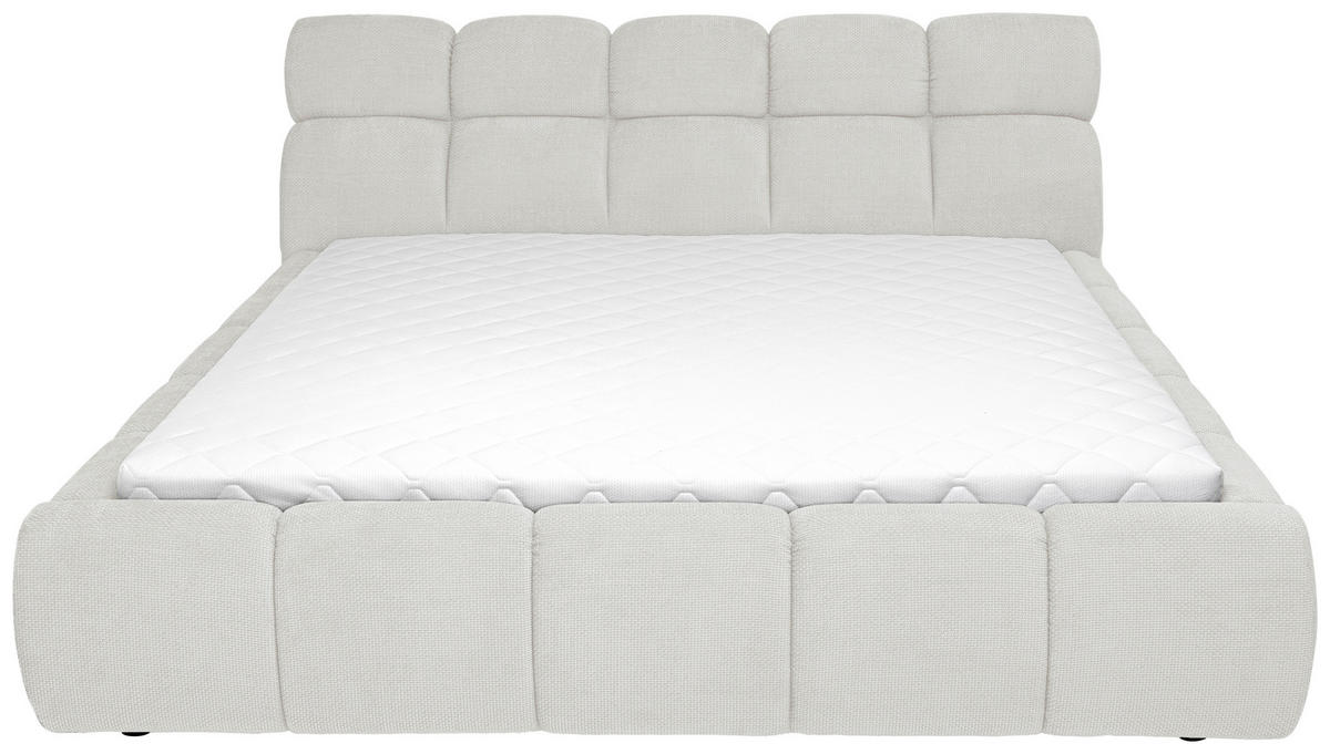 POLSTERBETT Lattenrost, Bettkasten 140/200 cm  in Creme  - Creme/Schwarz, Design, Holz/Kunststoff (140/200cm) - Esposa