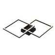 LED-DECKENLEUCHTE Minimal 55,8/39,5/6,7 cm  - Schwarz, Basics, Kunststoff/Metall (55,8/39,5/6,7cm) - Boxxx