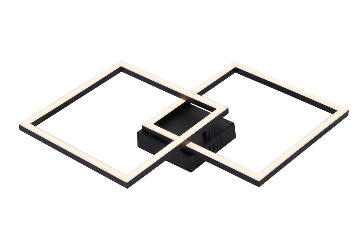 Plafonieră Cu Led 2,5 W    55,8/39,5/6,7 cm  - negru, Basics, plastic/metal (55,8/39,5/6,7cm) - Boxxx