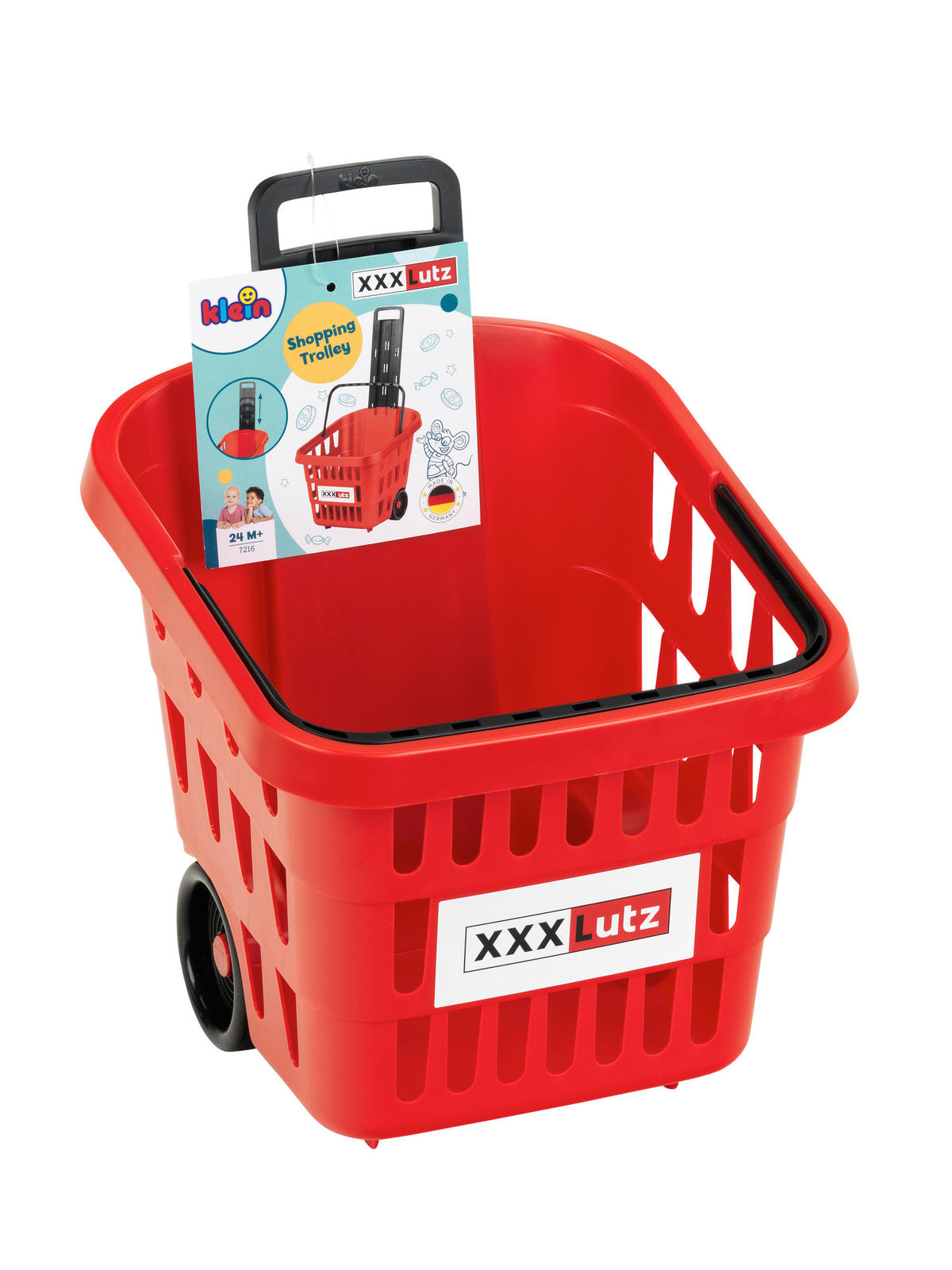 KAUFLADENZUBEHÖR EINKAUFSTROLLEY XXXLUTZ  - Hellrot, Basics, Kunststoff (26/28/35cm)