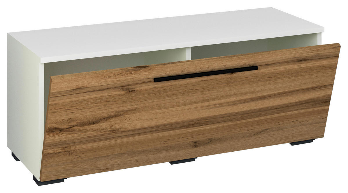 LOWBOARD  in 95/39/40 cm  - Honigeiche/Alufarben, MODERN, Holzwerkstoff/Kunststoff (95/39/40cm) - MID.YOU