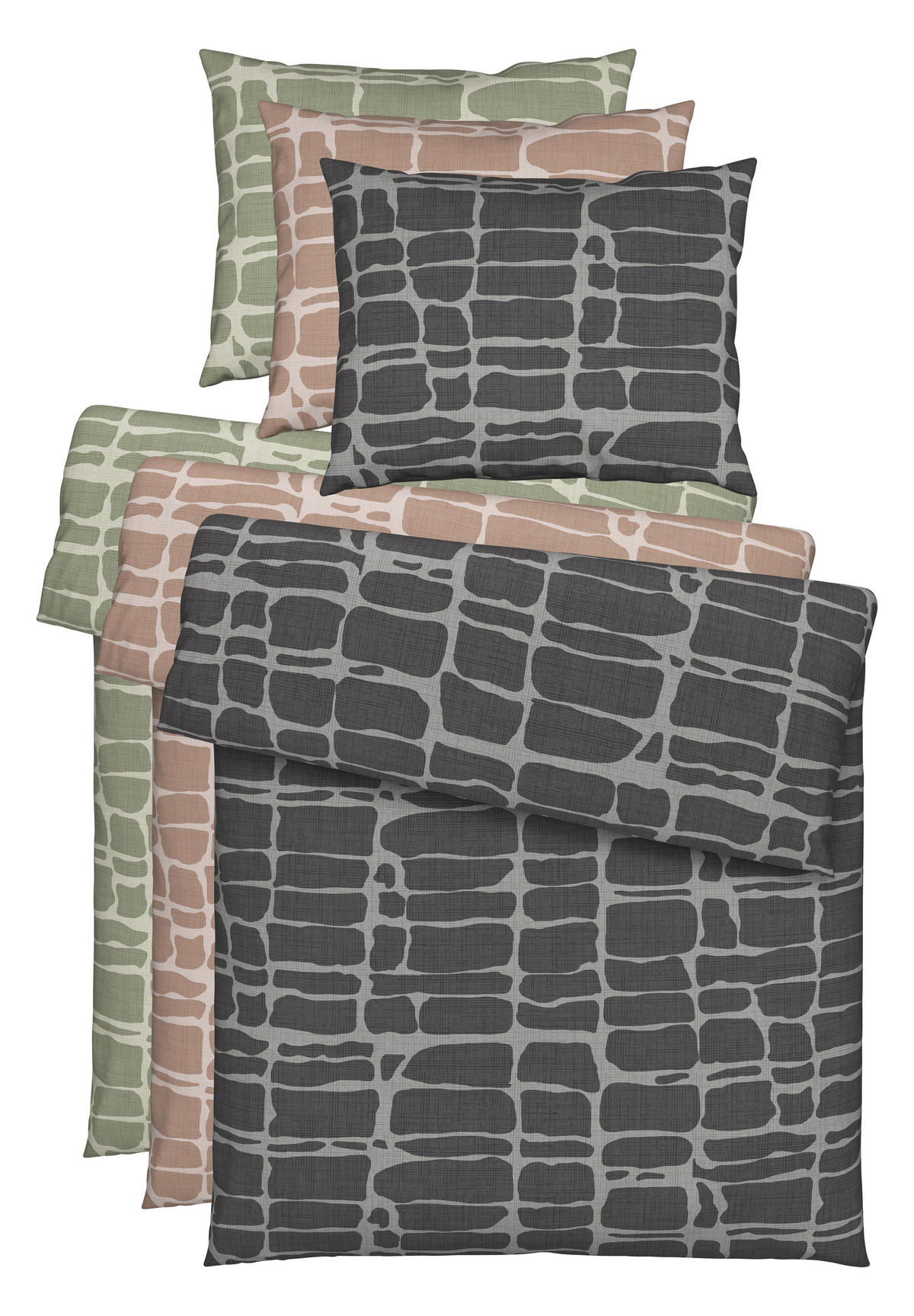 POSTEĽNÁ BIELIZEŇ, renforcé, taupe, 140/200 cm - taupe, Konventionell, textil (140/200cm) - Esposa