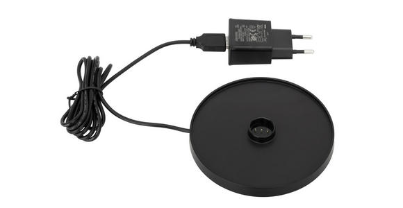 AKKU-TISCHLEUCHTE Pleat 11/35 cm   - Beige, Design, Kunststoff/Metall (11/35cm) - Dieter Knoll