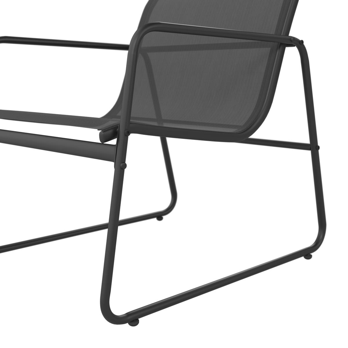 LOUNGEGARNITUR Eisen  - Grau, MODERN, Glas/Textil - Ambia Garden