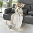 WOHNDECKE 150/200 cm Creme, Weiß - Creme/Weiß, Basics, Textil (150/200cm) - NOVEL