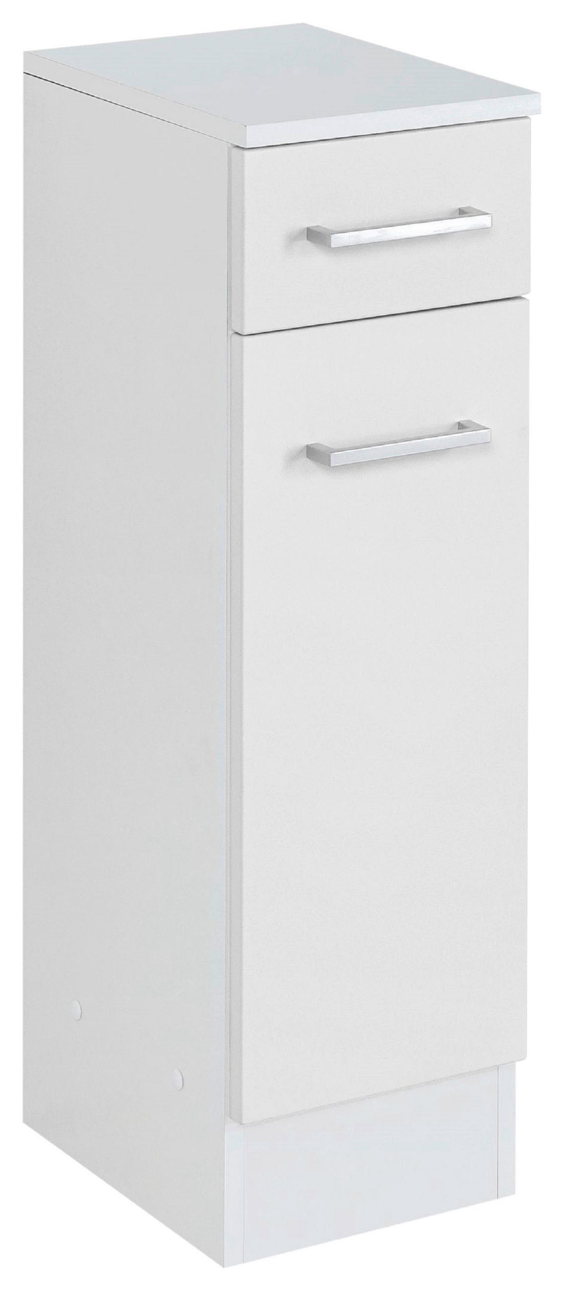 UNTERSCHRANK 25/84/35 cm   - Silberfarben/Weiß, MODERN, Holzwerkstoff/Metall (25/84/35cm) - Held