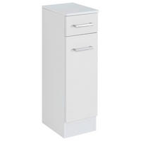 UNTERSCHRANK 25/84/35 cm   - Silberfarben/Weiß, MODERN, Holzwerkstoff/Metall (25/84/35cm) - Held