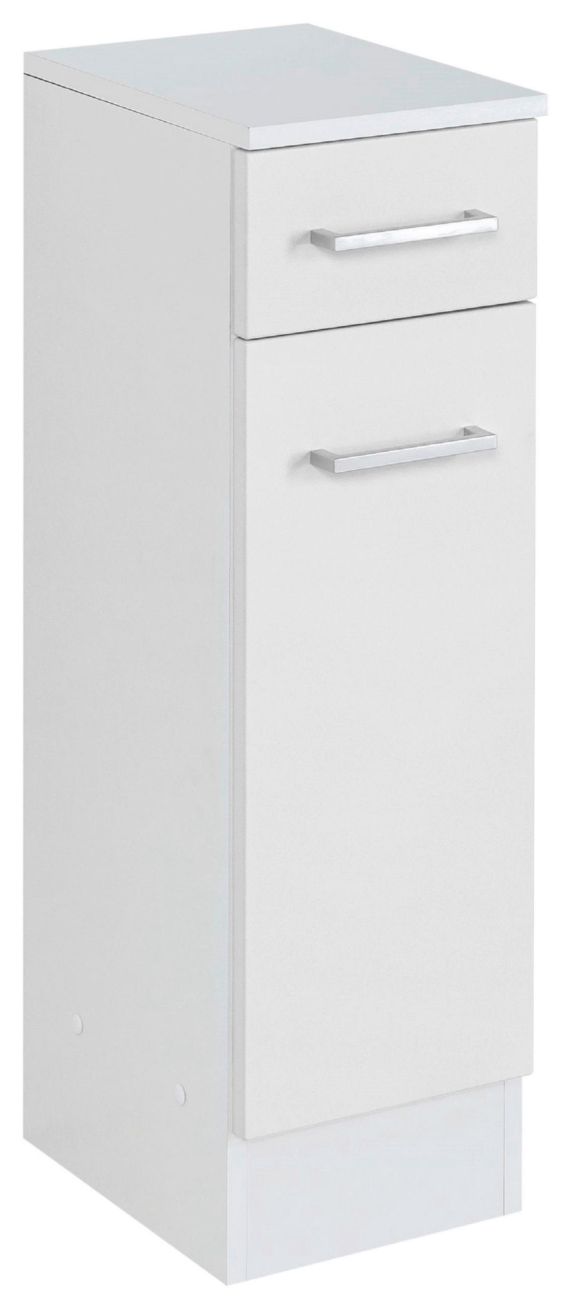 UNTERSCHRANK 25/84/35 cm   - Silberfarben/Weiß, MODERN, Holzwerkstoff/Metall (25/84/35cm) - Held