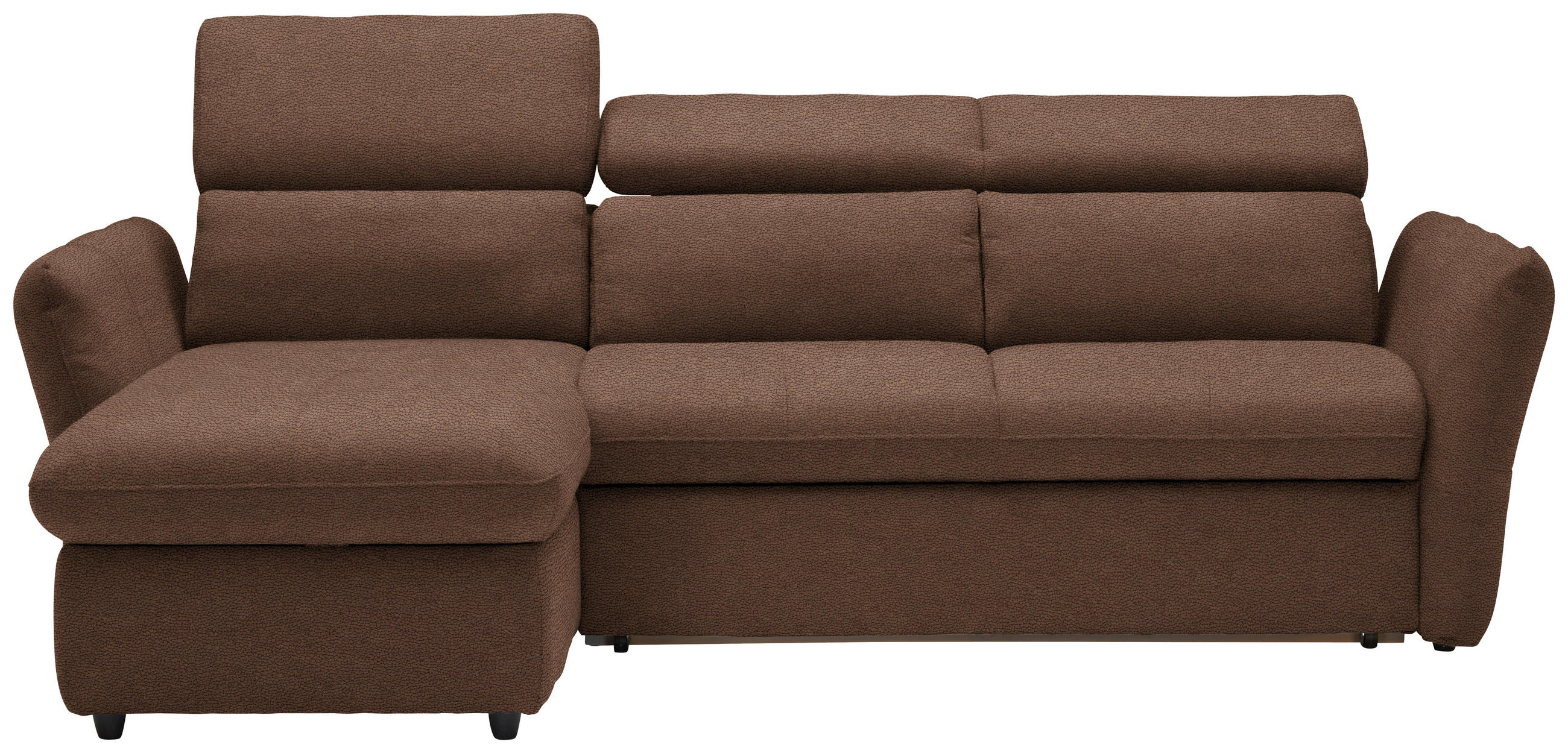 SEDEŽNA GARNITURA, mikrovlakna rjava  - črna/rjava, Design, umetna masa/tekstil (172/240cm) - Stylife