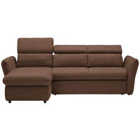 SEDEŽNA GARNITURA, mikrovlakna rjava  - črna/rjava, Design, umetna masa/tekstil (172/240cm) - Stylife