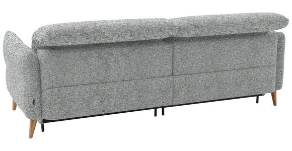 2-SITZER-SOFA in Webstoff Pastellblau  - Eiche Bianco/Pastellblau, Design, Holz/Textil (234-262/84/112cm) - Dieter Knoll