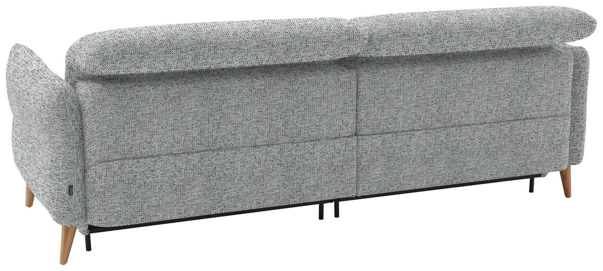 2-SITZER-SOFA  in Webstoff Pastellblau  - Eiche Bianco/Pastellblau, Design, Holz/Textil (234-262/85-106/98-112cm) - Dieter Knoll