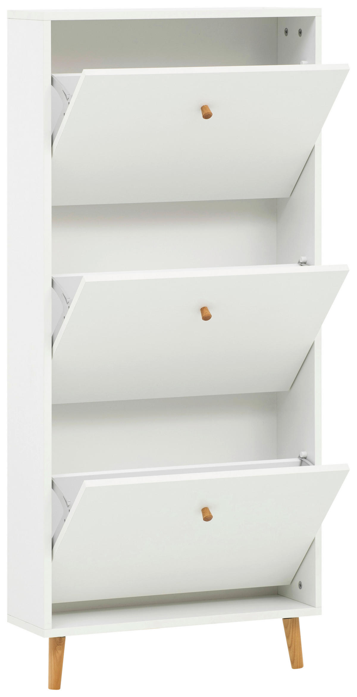 SCHUHKIPPER  in 59,8/131/19,55 cm  - Weiß, Design, Holz/Holzwerkstoff (59,8/131/19,55cm) - MID.YOU