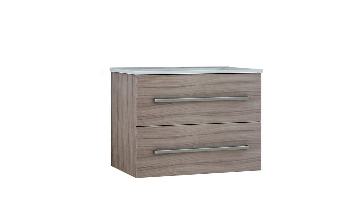 BAZĂ CU LAVOAR  - alb/culoare crom, Basics, ceramică/metal (74/55/46cm) - Welnova