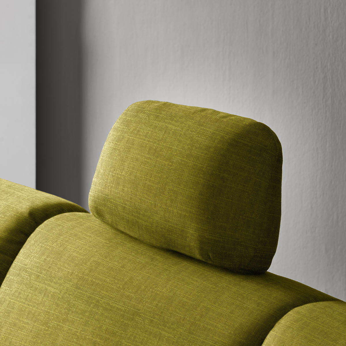 ECKSOFA in Chenille Grün  208/227 cm  - Alufarben/Grün, KONVENTIONELL, Textil/Metall (208/227cm) - Sedda