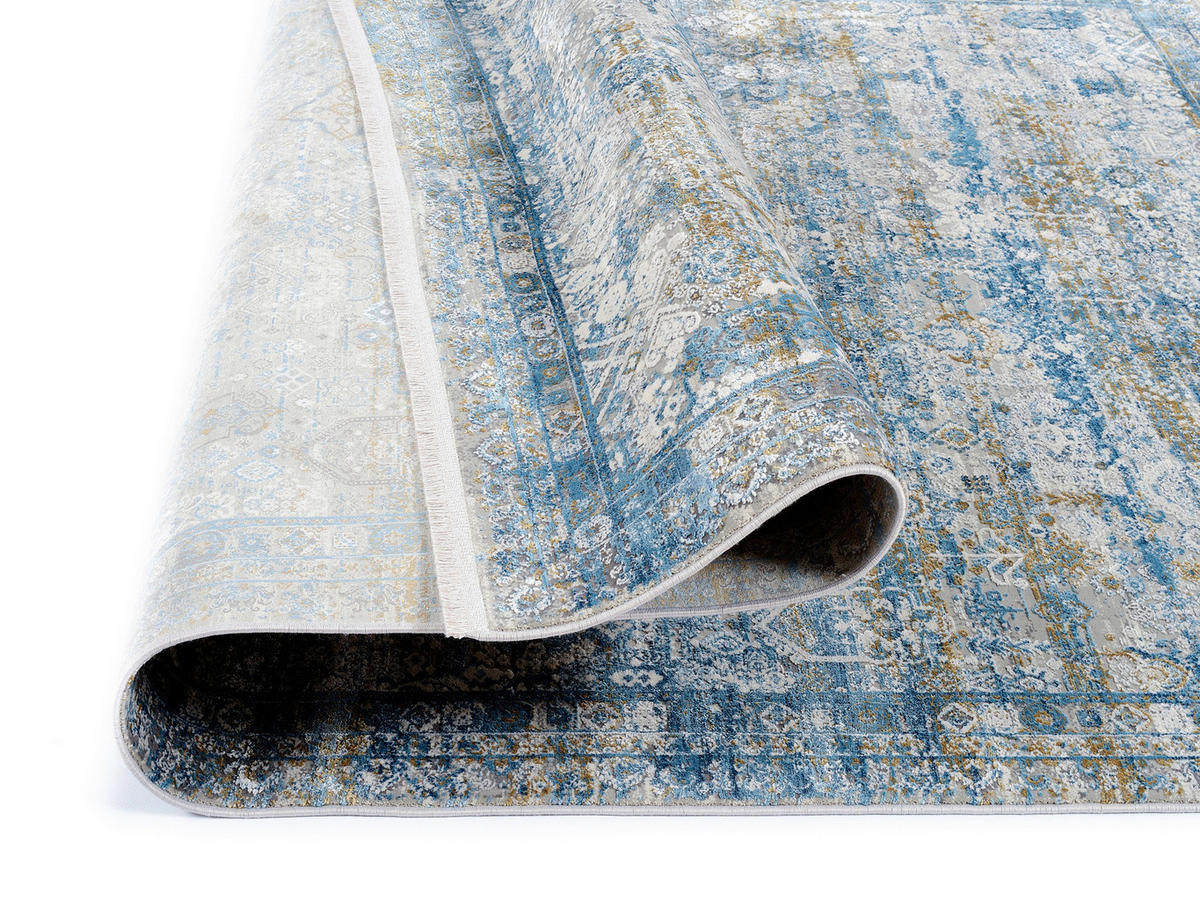 WEBTEPPICH 240/340 cm Toulon Blau, Grau  - Blau/Grau, Design, Textil (240/340cm) - Dieter Knoll