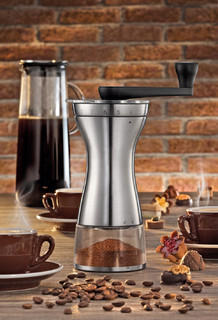 KAFFEEMÜHLE MANAOS  - Edelstahlfarben/Schwarz, Basics, Kunststoff/Metall (9/24cm) - Zassenhaus