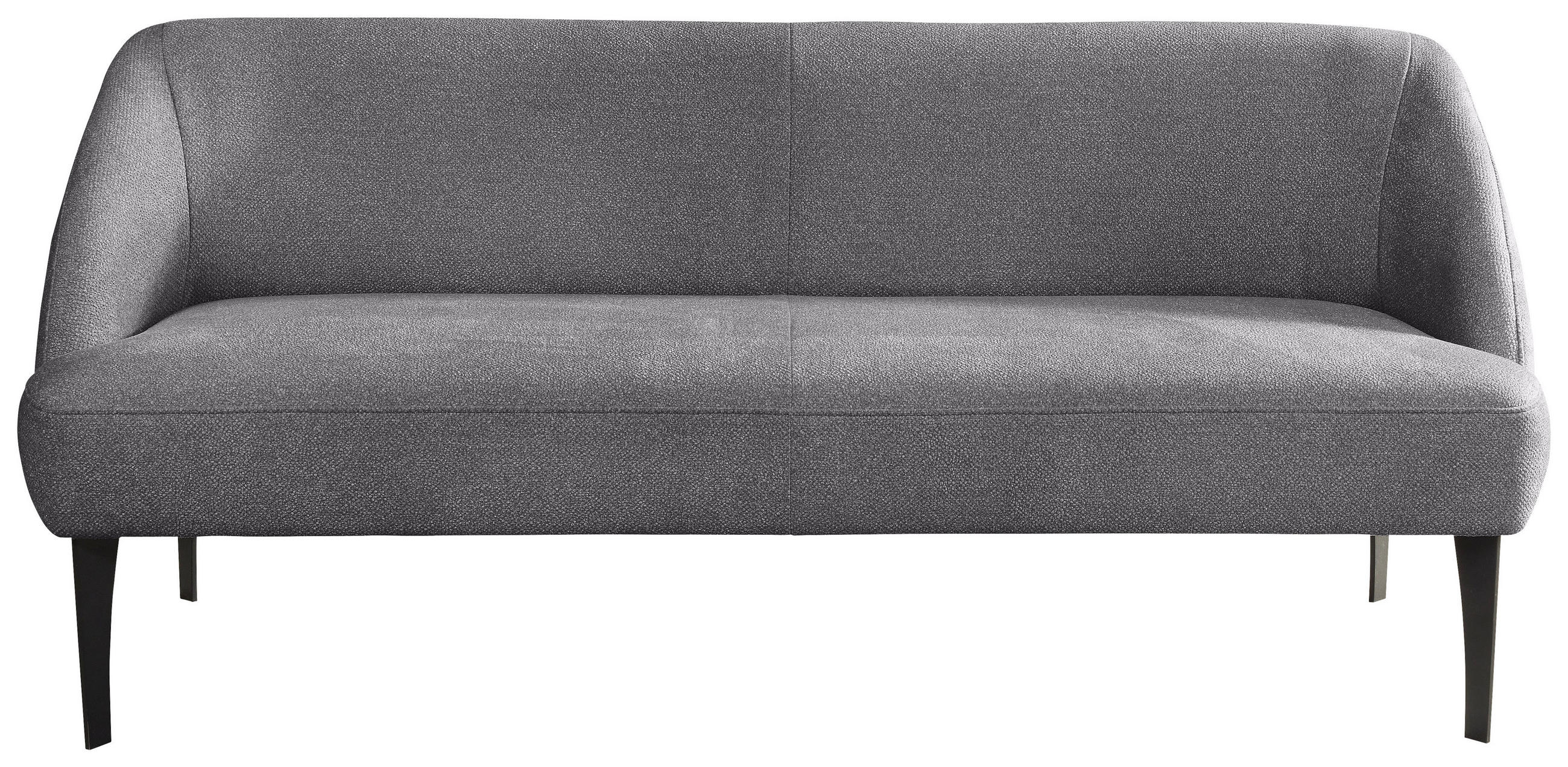 SITZBANK 197/85/72 cm Webstoff Dunkelgrau Metall  - Dunkelgrau/Schwarz, KONVENTIONELL, Textil/Metall (197/85/72cm) - Moderano