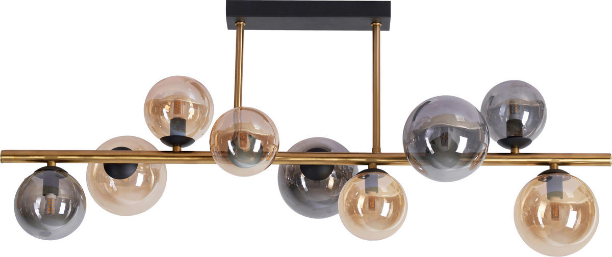 LED-DECKENLEUCHTE 3,5 W    87/30/38 cm  - Goldfarben/Bernsteinfarben, Lifestyle, Glas/Metall (87/30/38cm) - Dieter Knoll