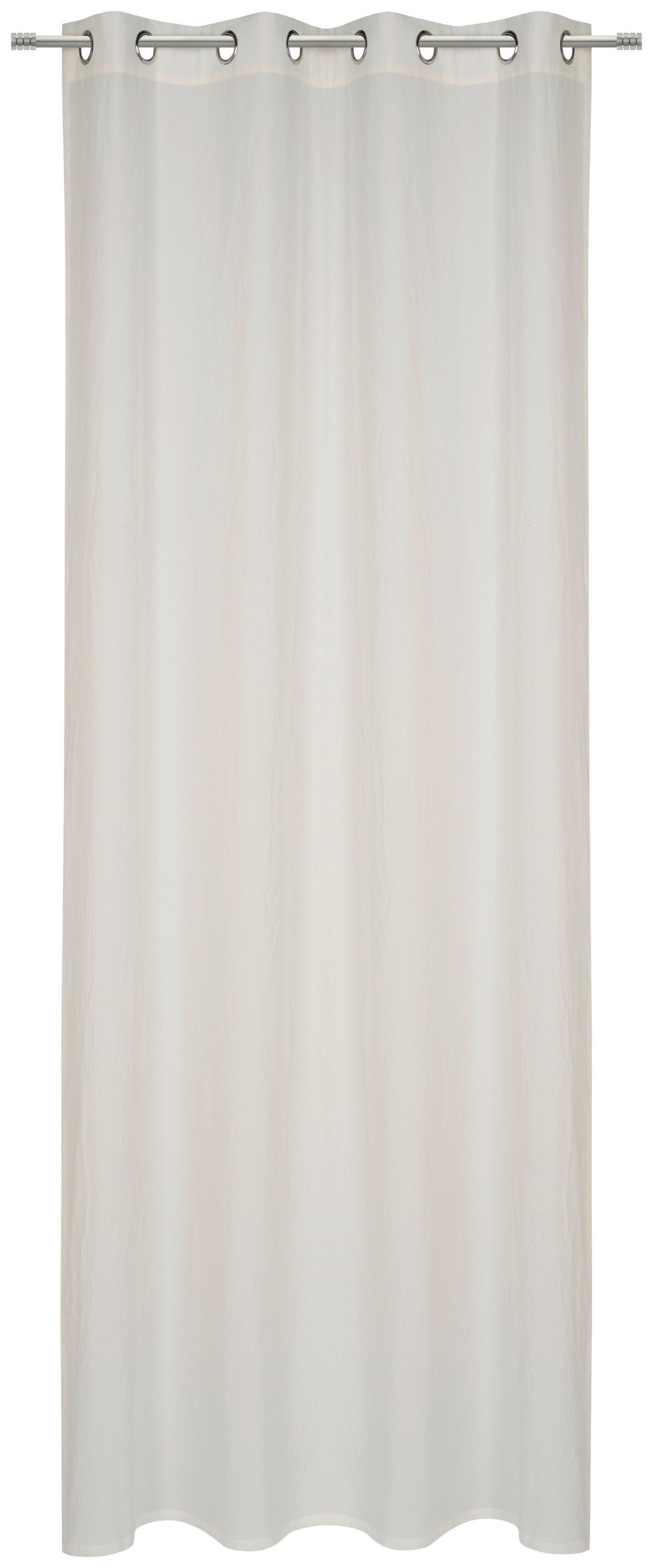 ÖSENVORHANG blickdicht  - Weiß, Basics, Textil (135/255cm) - Esposa