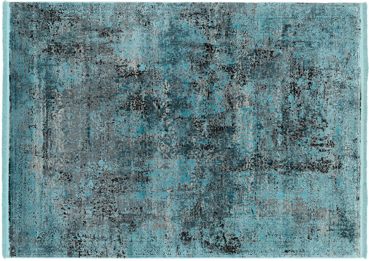 VINTAGE-TEPPICH 240/240 cm Blau  - Blau, Design, Textil (240/240cm) - Dieter Knoll