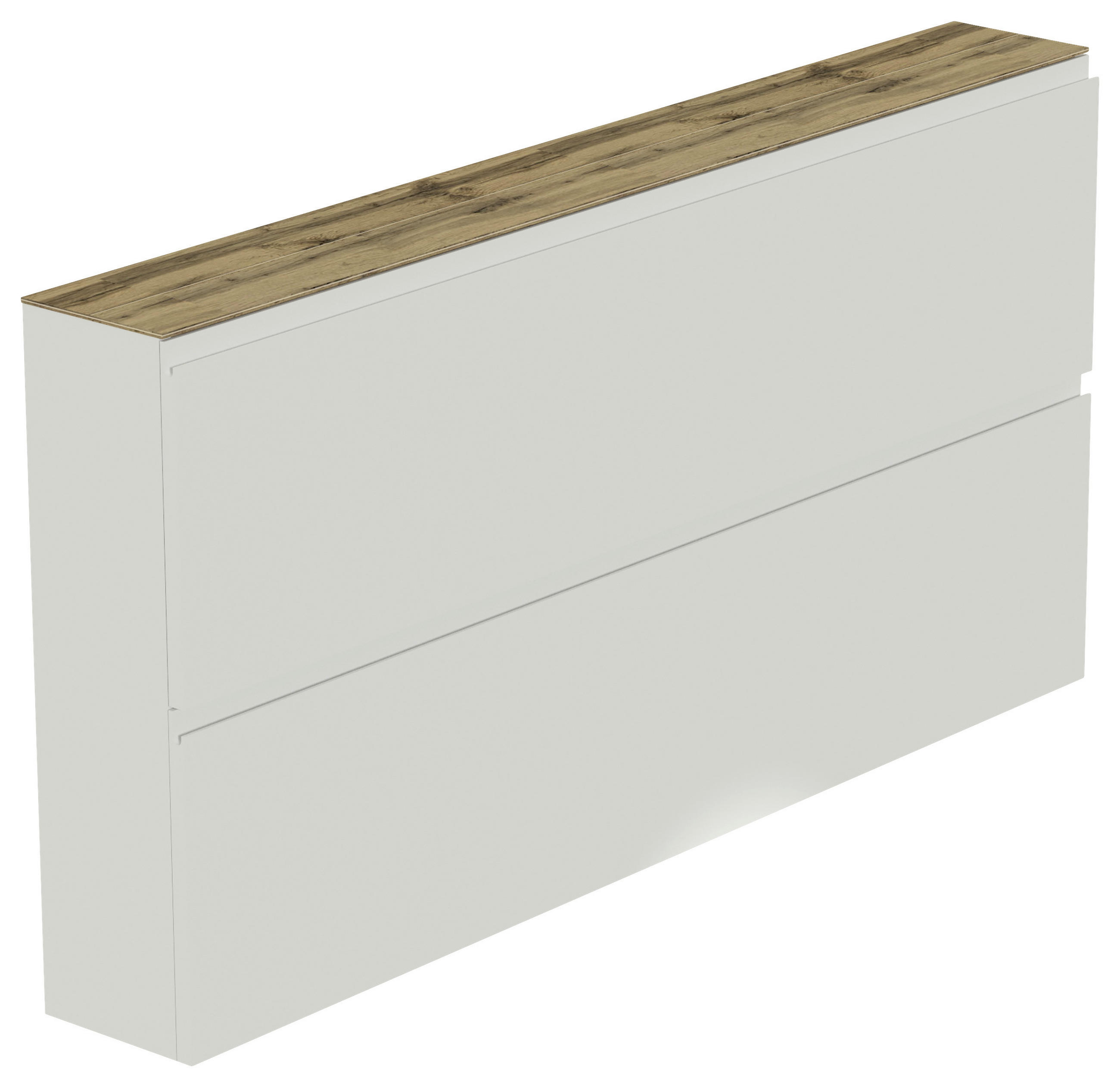 SCHUHKIPPER - Sandfarben/Weiss, Design, Holzwerkstoff (160/81/22cm) - Moderano