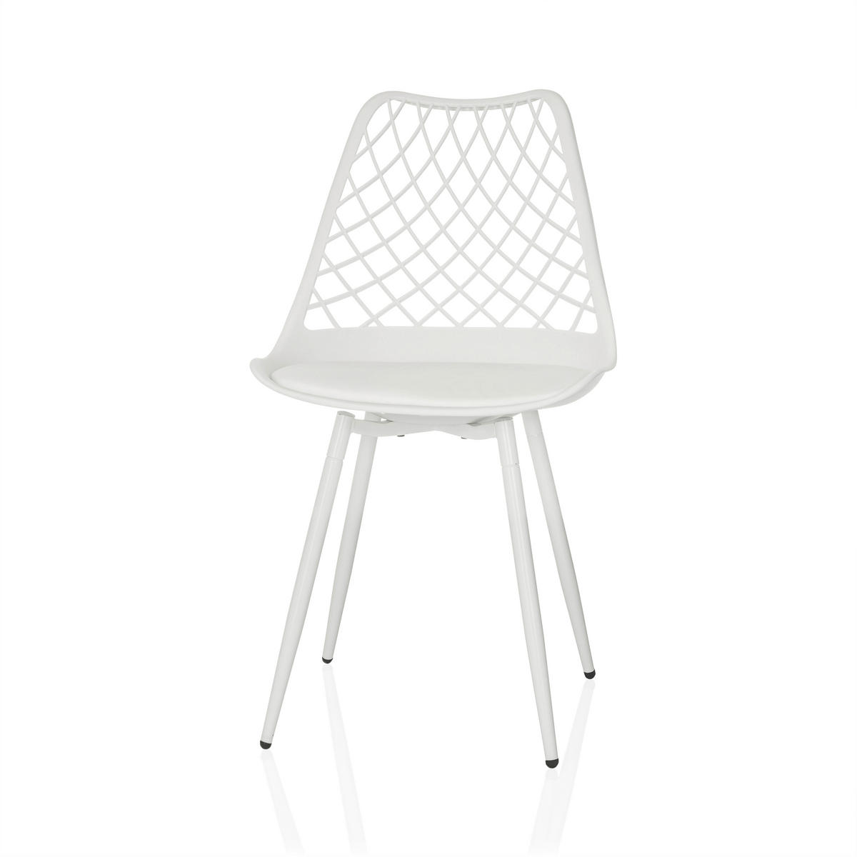 GARTENSTUHL Weiß  - Weiß, MODERN, Kunststoff/Metall (48/83/57cm) - MID.YOU