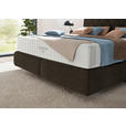 BOXSPRINGBETT 200/200 cm  in Dunkelbraun  - Dunkelbraun/Schwarz, Design, Kunststoff/Textil (200/200cm) - Johann Jakob