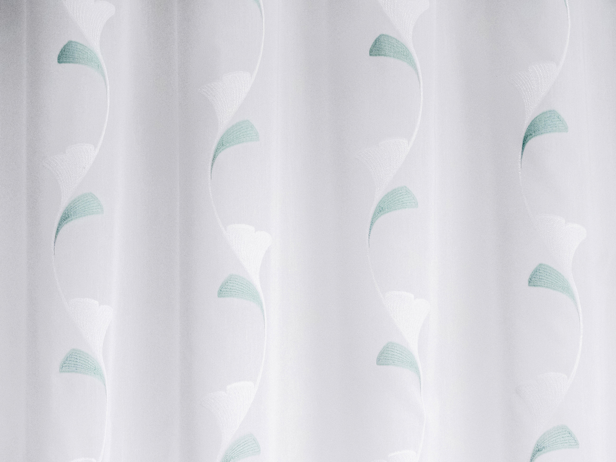 MATERIJAL ZA ZAVESE tirkizna, bela   - tirkizna/bela, Osnovno, tekstil (295cm)