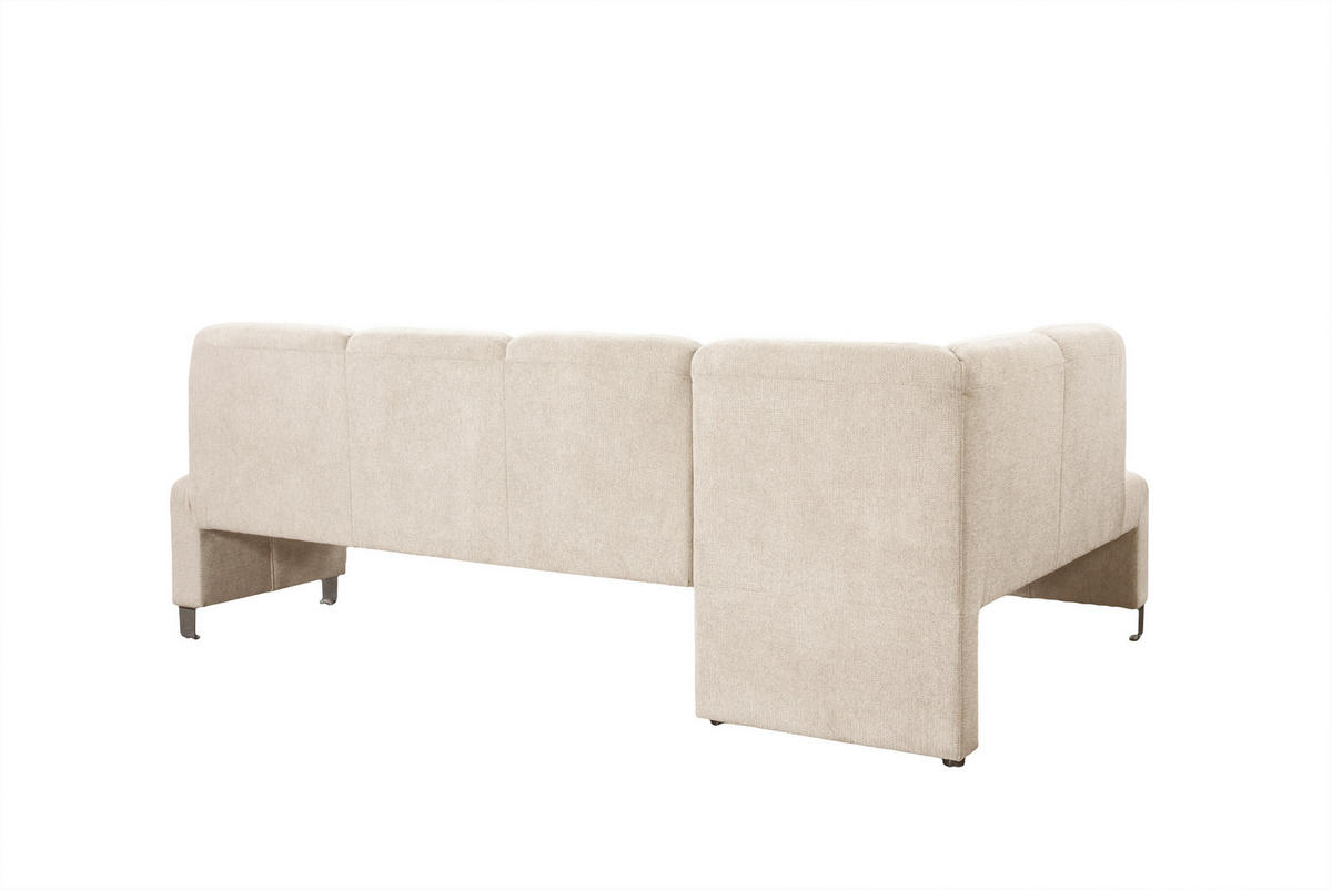 KLUPA KUTNA  bež  drvo, tekstil, drvni materijal      - srebrne boje/bež, Moderno, drvni materijal/drvo (243/158cm) - Livetastic
