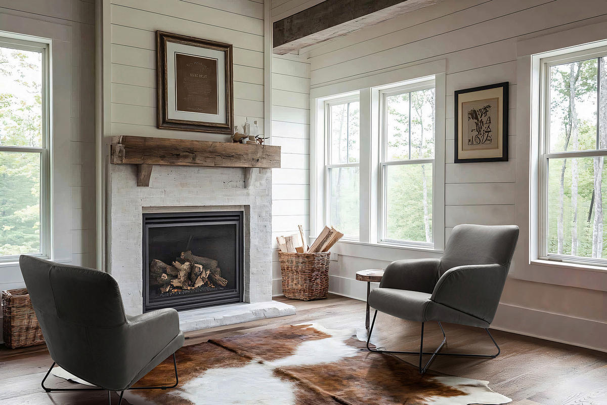 SESSELSET Echtleder Anthrazit  - Anthrazit/Kirschrot, Design, Leder/Metall (67/87/74cm) - Livetastic