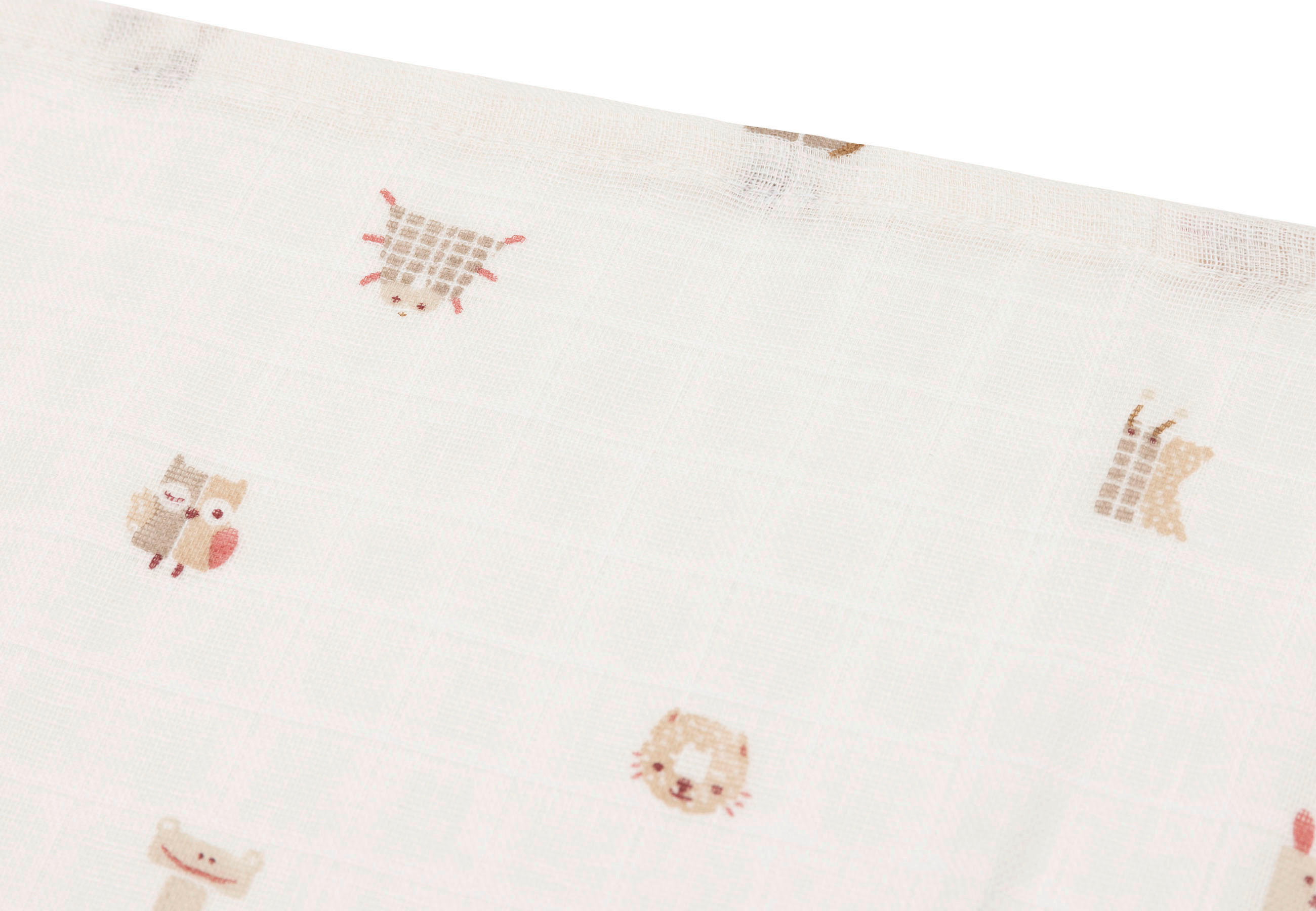 SET BOMBAŽNIH PLENIC  Animal Friends   - večbarvno, Basics, tekstil (70/70cm) - JOLLEIN