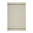 HANDWEBTEPPICH 130/190 cm Sylt Silberfarben, Beige  - Beige/Silberfarben, Natur, Textil (130/190cm) - Linea Natura
