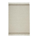 HANDWEBTEPPICH 130/190 cm Sylt Silberfarben, Beige  - Beige/Silberfarben, Natur, Textil (130/190cm) - Linea Natura