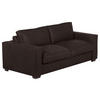 SCHLAFSOFA Dunkelbraun Echtleder  - Dunkelbraun, Design, Leder/Holz (203/85/99cm) - MID.YOU