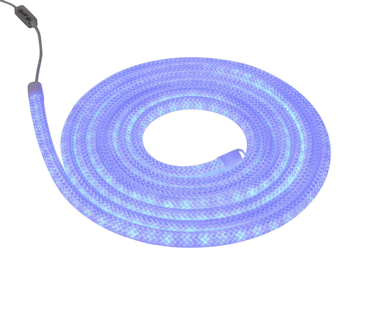 LED-DEKOLEUCHTE 500 cm  - Transparent/Weiß, Trend, Kunststoff/Textil (500cm) - Novel
