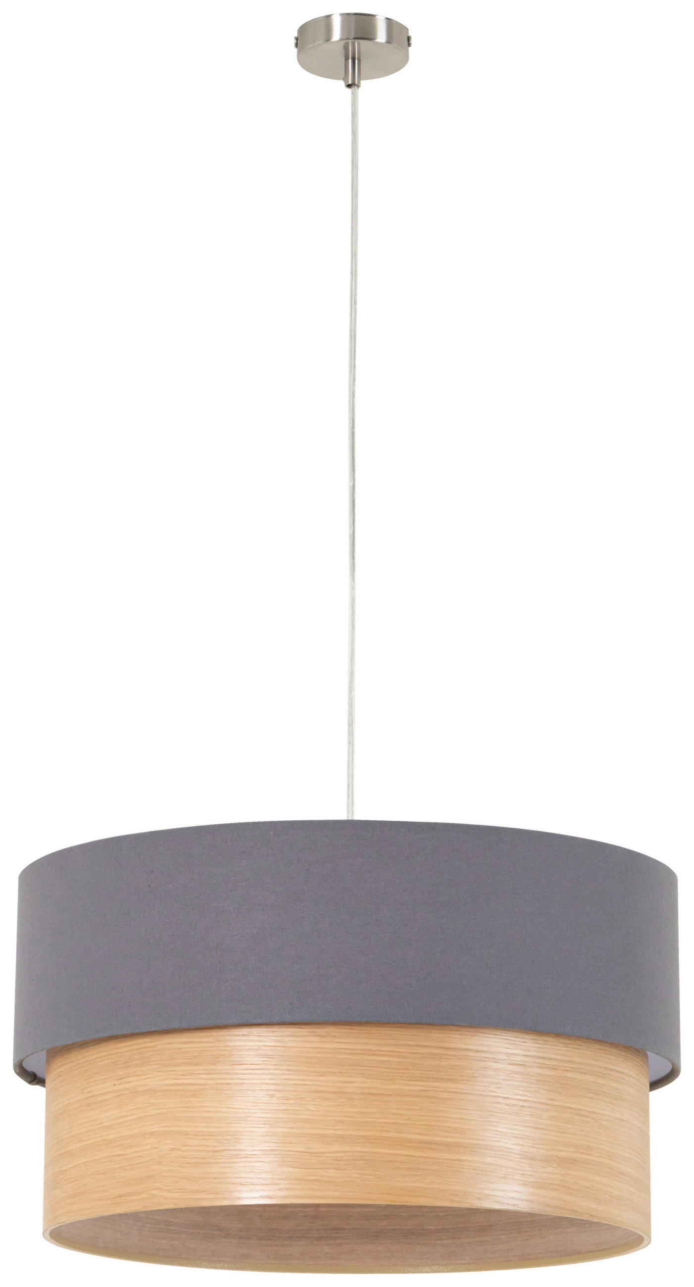 HÄNGELEUCHTE 45/120 cm  - Anthrazit, MODERN, Holz/Kunststoff (45/120cm) - Novel