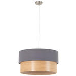 HÄNGELEUCHTE 45/120 cm  - Anthrazit, MODERN, Holz/Kunststoff (45/120cm) - Novel