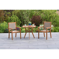 GARTENSET 3-teilig  - Naturfarben, MODERN, Holz/Kunststoff - Gardenson