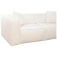 SCHLAFSOFA  in Chenille Creme  - Creme/Schwarz, Design, Kunststoff/Textil (227/74/105cm) - Novel
