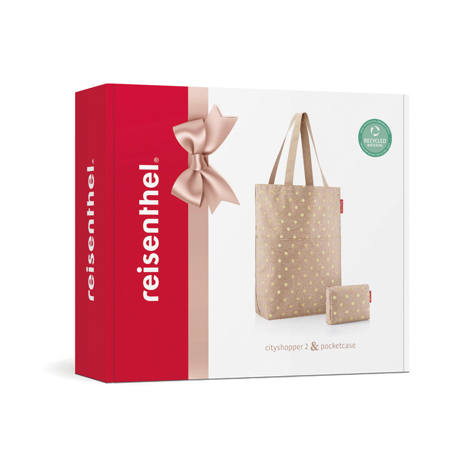 SCHULTERTASCHE  - Beige/Goldfarben, Basics, Kunststoff/Textil (47/44/17cm) - Reisenthel
