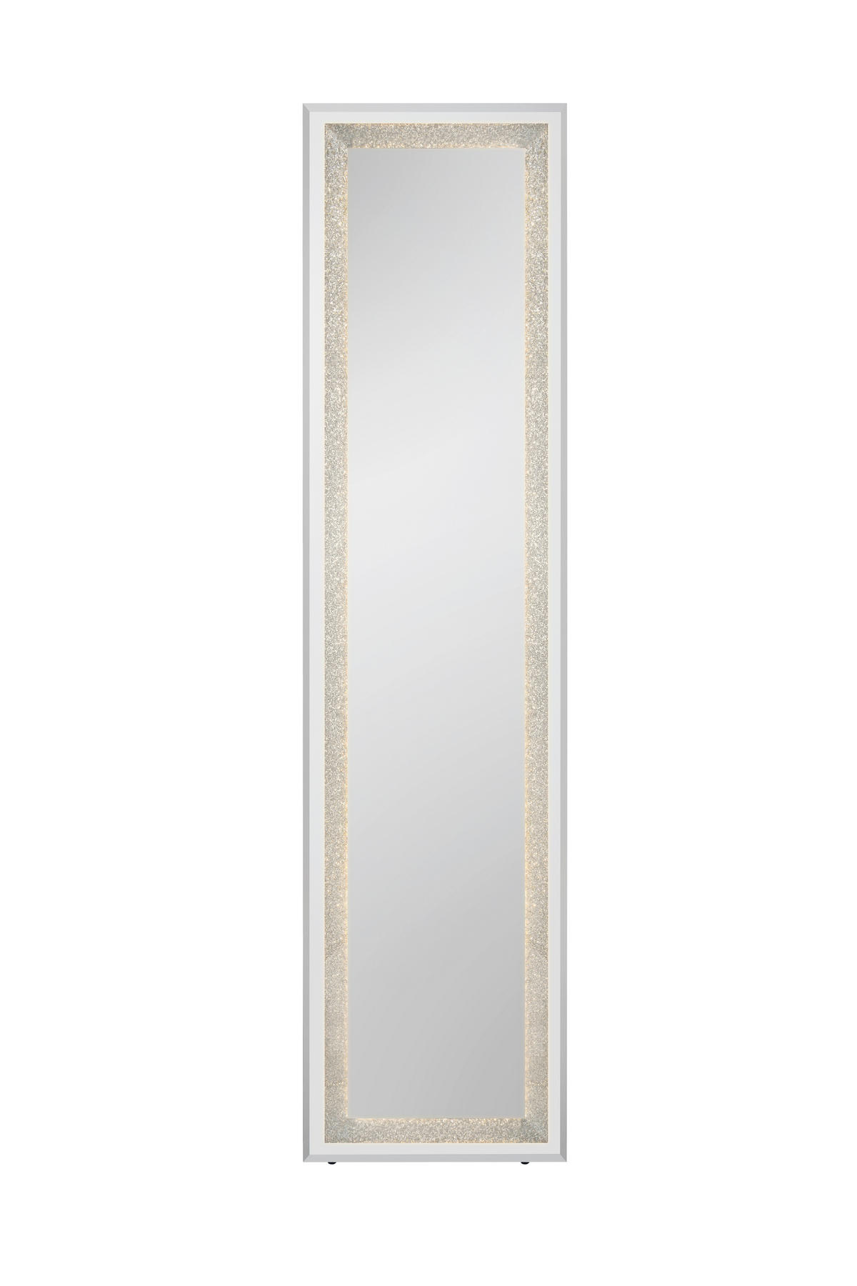OGLINDĂ CU SUPORT 40/160/4 cm  - argintiu, Modern, sticlă (40/160/4cm) - Novel