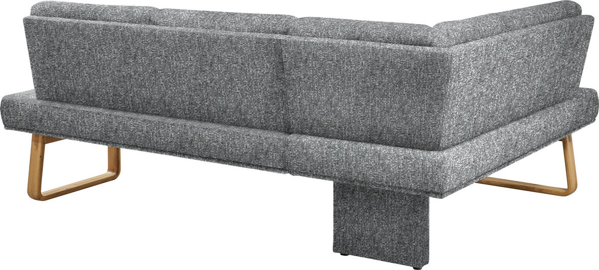 ECKBANK 174/280 cm  in Grau, Eichefarben  - Eichefarben/Grau, Design, Holz/Textil (174/280cm) - Dieter Knoll