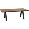 GARTENTISCH 200/100/74 cm Metall rechteckig  - Anthrazit/Teakfarben, Basics, Holz/Metall (200/100/74cm) - Siena Garden