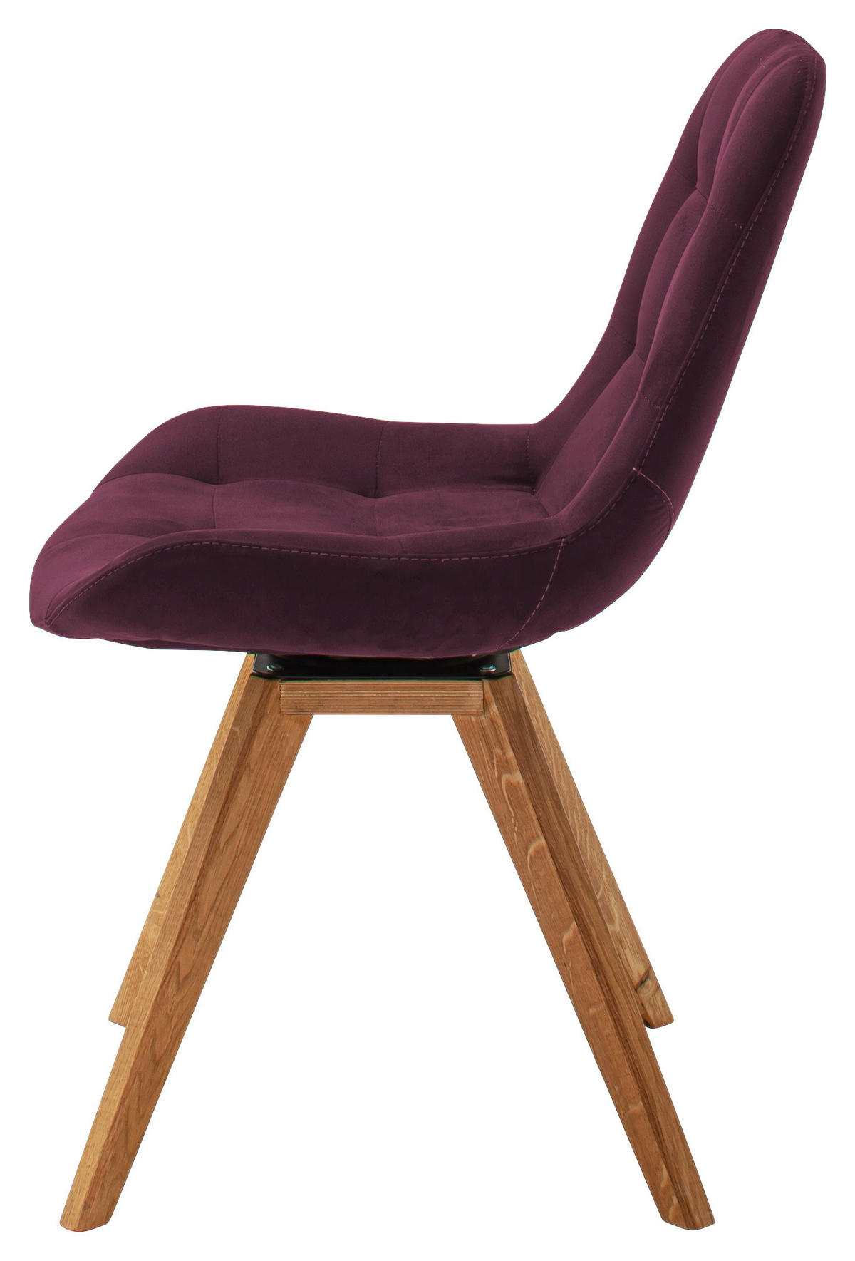 STUHL  in Flachgewebe  - Bordeaux, Konventionell, Holz/Textil (56/84/63cm) - Carryhome