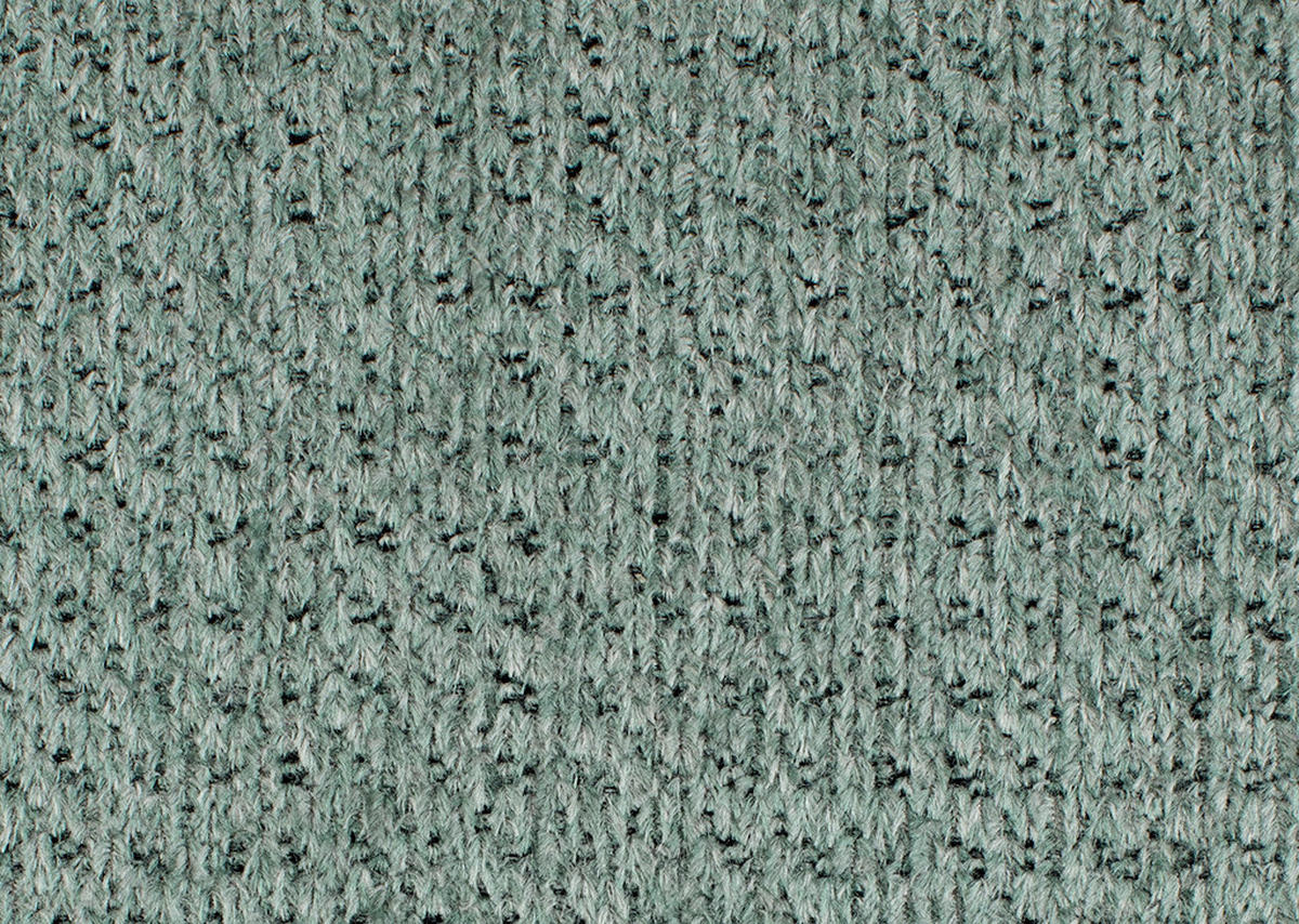 ECKSOFA Waldgrün Chenille  - Waldgrün/Schwarz, KONVENTIONELL, Textil/Metall (264/178cm) - Hom`in