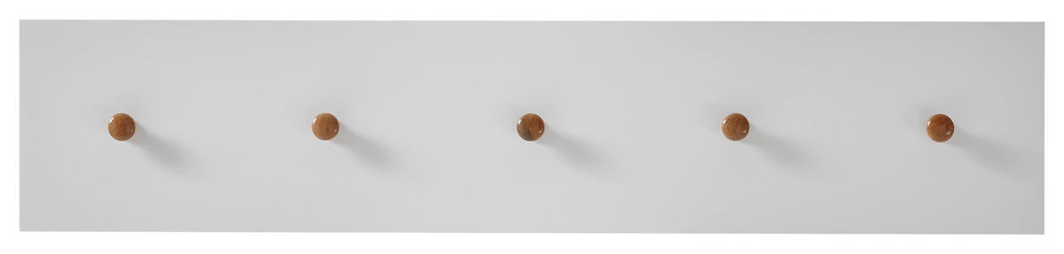 GARDEROBENLEISTE  in Asteiche Weiß, Eichefarben  - Eichefarben/Weiß, Design, Holz/Holzwerkstoff (97/15/2cm)