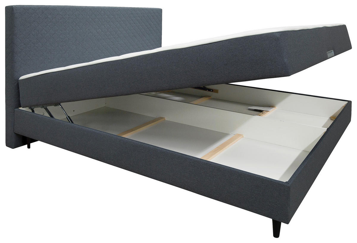 BOX KREVET 180/200 cm     siva  - siva, Konvencionalno, tekstil/drvo (180/200cm) - Boxxx