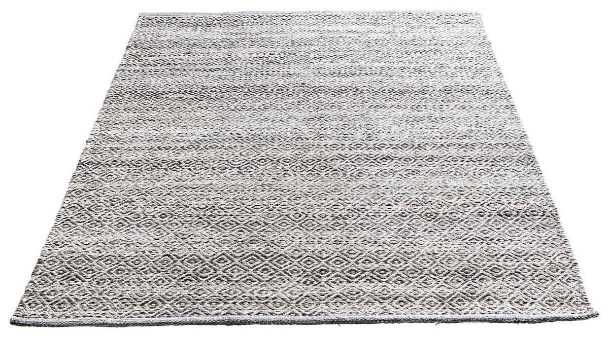 HANDWEBTEPPICH 160/230 cm Jupiter  - Blau, Natur, Textil (160/230cm) - Linea Natura