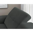 ECKSOFA BORGO - Eichefarben/Schwarz, Design, Leder/Holz (163/305cm) - Novel